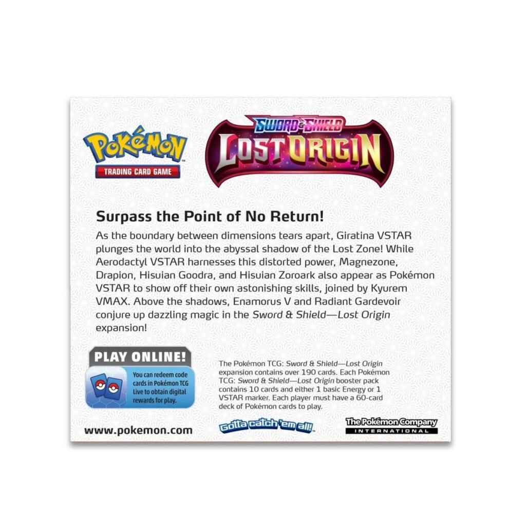 Pokemon TCG Sword & Shield Lost Origin Booster Display Box (36 Packs)