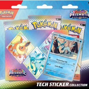Pokemon Prismatic Evolutions - Tech Sticker Collection - Glaceon