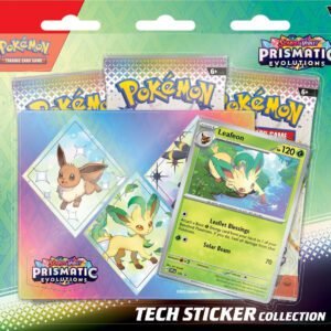 Pokemon Prismatic Evolutions - Tech Sticker Collection - Leafeon