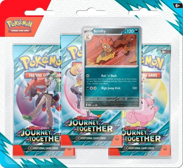 Pokemon - Scarlet and Violet - Journey Together - Tri Pack - Scrafty