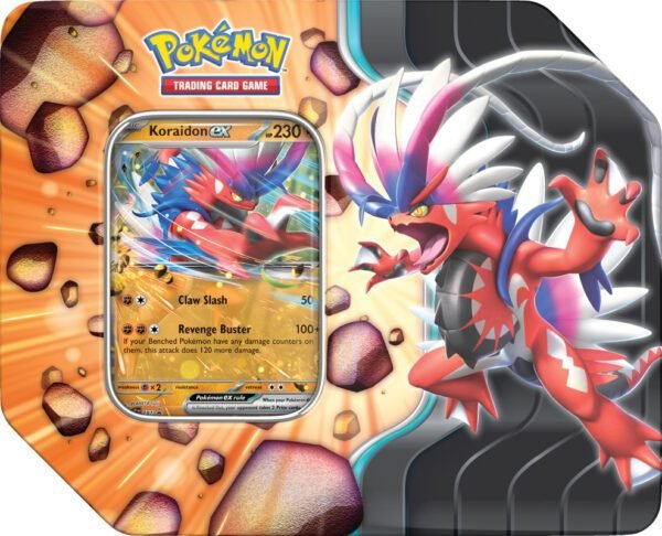 Pokemon TCG Slashing Legends Tin - Koraidon Ex