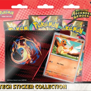Pokemon TCG Mega Evolution Ascended Heroes Premium Tech Sticker Collection Charmander